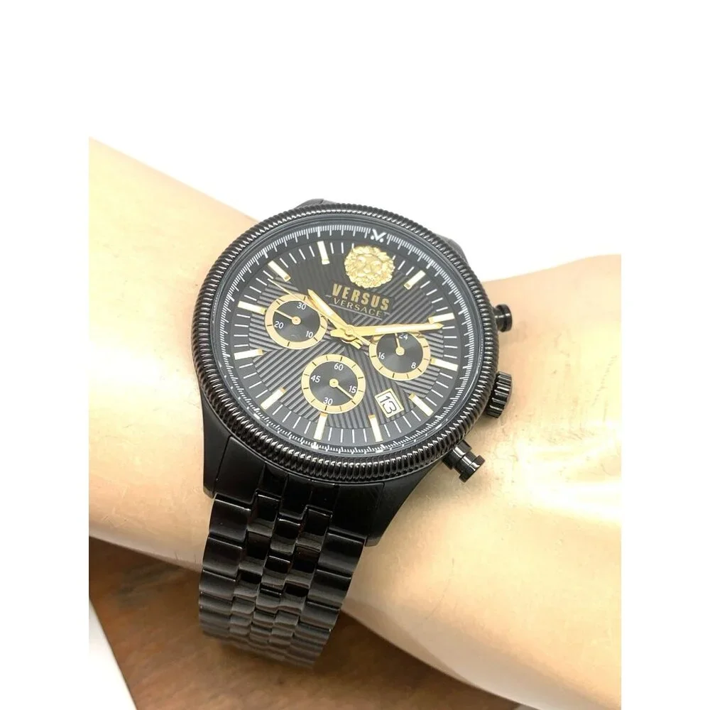 Versus by Versace Men's Watch VSP971221 Chronograph Quartz Black Steel 45mm